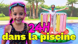 24H dans la PISCINE  CEST INCROYABLE [upl. by Pacificas350]