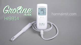 HANNA HI9814 pHECTDS waterproof meter for Hydroponics Soil and Water [upl. by Boswall]