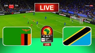 LIVE🔴 Zambia Vs Tanzania  Africa Cup of Nations  Live Football Match Today [upl. by Karleen]