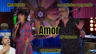 COLOMBIANO REACCIONA A  Los Auténticos Decadentes  Amor Ft Mon Laferte 💙 DGREACCIONES [upl. by Dnomyad]