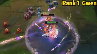 Rank 1 Gwen The BEST Gwen is DOMINATING KR High Elo [upl. by Wickner]