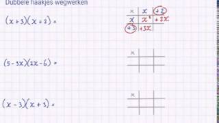 Schrijf een formule met dubbele haakjes zonder haakjes [upl. by Nerita]