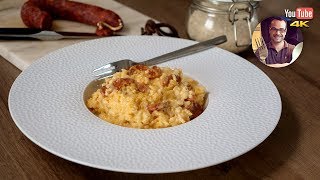 Risotto Crémeux Chorizo  Mascarpone  Repas facile et rapide [upl. by Naujed]