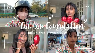 TirTir Cushion Foundation On Brown Skin  Wear Test for 7 Hrs  34N Pecan [upl. by Sankey]