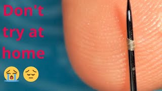 what 😨 How to insert a needle into your skin without damaging the nerve macro [upl. by Nalra]