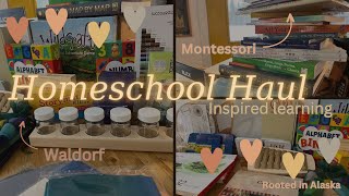 Waldorf Inspired Homeschool Haul Montessori and Charlotte Mason [upl. by Francie]