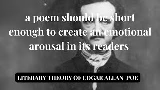 Literary Theory of Edgar Allan Poe An Easy Guide [upl. by Eixela]