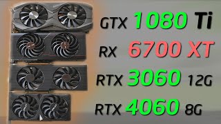 GTX 1080 Ti vs RTX 3060 RX 6700 XT and RTX 4060  Whats the Best Value GPU for your Gaming PC [upl. by Lytton]