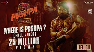 Where is Pushpa  Pushpa 2  The Rule 🔥  Telugu  Allu Arjun  Sukumar  Rashmika  Fahadh Faasil [upl. by Mckee]