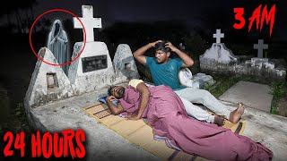 Overnight in a Graveyard Challenge Went Wrong [upl. by Citron135]