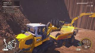 Liebherr 636 crawler trac loader drott bulk loading sany srt45 truck construction simulator [upl. by Aikas]