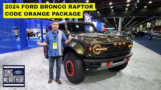 First Look at the 2024 Ford Bronco RAPTOR CODE ORANGE PACKAGE [upl. by Schurman]