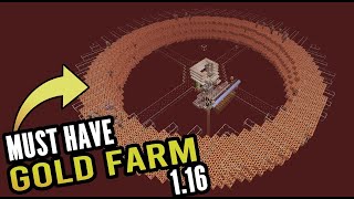 Minecraft Gold amp XP Farm｜116  1204 Java Edition [upl. by Eelarol]