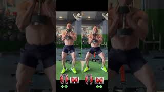 quot🔥HeelsElevated Squat vs Goblet Squat Which Builds Better Legs shortsquot [upl. by Sanyu]