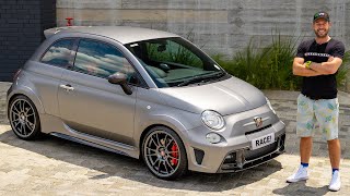 full option Abarth 695 Biposto dog ring gearbox carbon exhaust  The Supercar Diaries [upl. by Aromat]