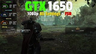 Warhammer 40K Space Marine 2  GTX 1650  1080p All Settings  AMD FSR [upl. by Sauncho]