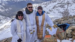 Two Catholic priests hold mass on every 14er in Colorado [upl. by Notxed]