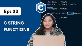 22 C String Functions  C Programming For Beginners [upl. by Alyehc]