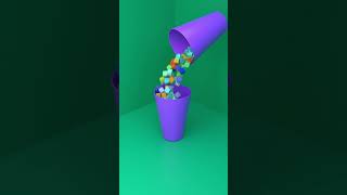 Dice Pour satisfying dice 3danimation knightcube anime animation pour [upl. by Yung]