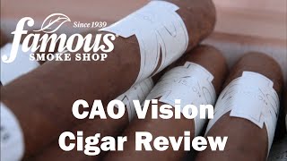 CAO Vision Cigars Review  Famous Smoke Shop [upl. by Ahsiener]