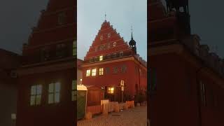 Greifswald VG Rathaus   16 Uhr Schlag Außenaufnahme [upl. by Boccaj870]