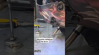 morsetto saldatura fai da te low cost welding clamp welding lowcost howto faidate metal diy [upl. by Akierdna]