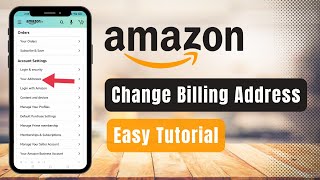 How to Change Billing Address on Amazon [upl. by Drye]