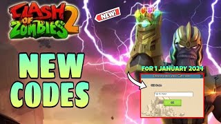 New Clash Of Legends Heroes Mobile Codes January 2024  Clash of Zombies 2 Game Codes 2024 [upl. by Evadne272]