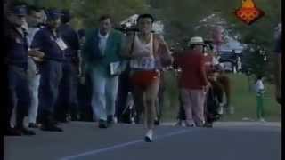 1992 Barcelona Olympics Mens Marathon Spanish [upl. by Kenti480]