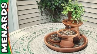 How To Build a Terra Cotta Fountain  Menards [upl. by Glennie]