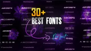 30 best fonts for editing  fonts pack  dafonts [upl. by Themis]