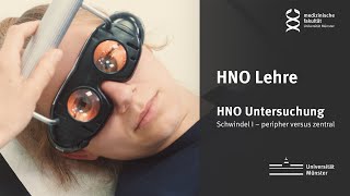 HNO Lehre Schwindel I – peripher versus zentral [upl. by Plusch]