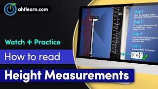 LearningTools Reading Height Measurements on a Physician Mechanical Beam Scale with Height Rod [upl. by Kcod282]