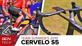 Team Sunwebs 2019 Cervélo S5 Aero Race Bike  Joris Nieuwenhuis Pro Bike [upl. by Arocet]