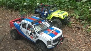 RC AXIAL SCX10 amp VATERRA ASCENDER TRIALTRAINING HD [upl. by Sammie]