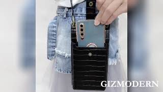 Sleek Crossbody Phone Bag with Adjustable Strap amp Mirror for Phone Cards Cash amp More [upl. by Ataner]