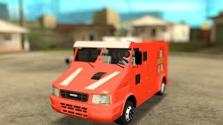 Iveco Armortech Security Van As SecuriCa  GTA San Andreas Van Mod [upl. by Ymac]