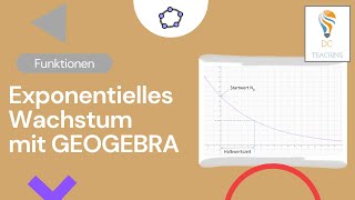 Eine Exponentialfunktion mit GEOGEBRA zeichnen und lösen können [upl. by Aehsan463]