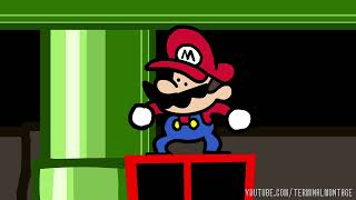 Speedrunner Mario pulls off the Wrong Warp Glitch TerminalMontage Mario Bros 3 Animated [upl. by Assina]