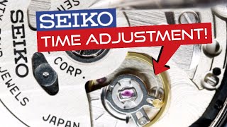 How to regulate an automatic SEIKO watch  Time Adjustment  DIY Tutorial  SPB143J1  Watch Repair [upl. by Nosmoht]