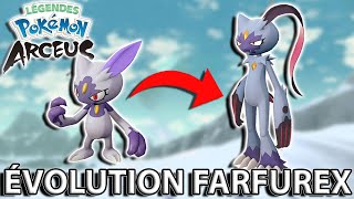 Faire Évoluer FARFURET DE HISUI en FARFUREX  LÉGENDES POKÉMON ARCEUS [upl. by Ahsiema]