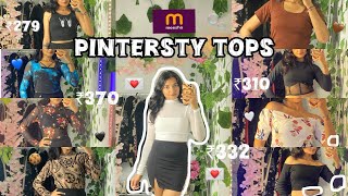 Meesho Pintersty tops🫧 fashion meeshofinds meeshohaul pinterest review korean [upl. by Waneta]