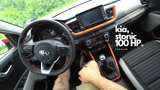 NEW Kia Stonic 2018 14 DOHC 100 HP 4K  POV Test Drive 062 Joe Black [upl. by Lita643]