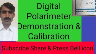 Digital polarimeter Demonstration and Calibration by sucrose [upl. by Atilol446]