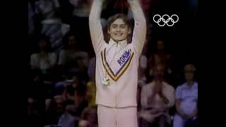 Nadia Comaneci  First Perfect 10 Montreal 1976 Olympics LA MULȚI ANI [upl. by Gregory]