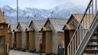 Housing new troops at Bagram Air Base 🇦🇫 NATO in Afghanistan 2009 [upl. by Lleval]