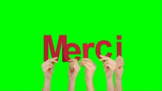 Hands Holding up Merci Text on Green Screen Background  4K  FREE TO USE [upl. by Fernande556]