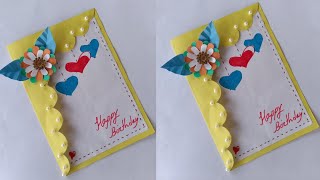 How to make easy gift card💞handmade paper greeting card idea tutorial💞birthday card [upl. by Lednahc]