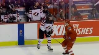 Maxime Comtois diving in a game against Russia [upl. by Nrek]