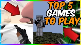 Top 5 Unblocked Games to play at School [upl. by Aelanej]